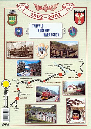 100 let trati Tanvald - Koenov - Harrachov okadka